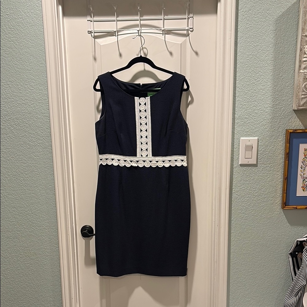 Pappagallo Blue and White Midi Dress